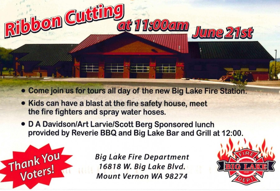 Big Lake Fire Department Ribbon Cutting!